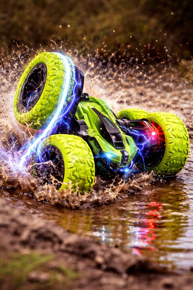 Coche radiocontrol acrobático 360° para niños – Diversión garantizada